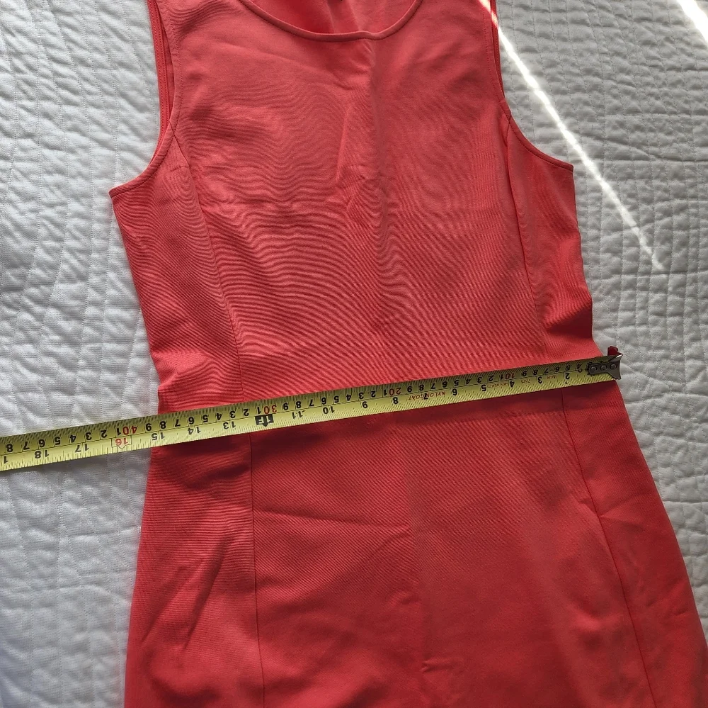 Coral Sleeveless Women's Dress